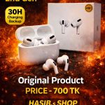 🔥🔥 **মেগা অফার চলছে!** 🔥🔥 🎧 **AirPods Pro 2nd Gen** ✨ প্রিমিয়াম সাউন্ড কোয়ালিটি 🔋 **৩০ ঘণ্টা চার্জিং ব্যাকআপ** ✅ **Original Product** 🎶 কল, গান ও ভিডিও—সবকিছুর জন্য পারফেক্ট 💰 **বিশেষ মূল্য: মাত্র 700 টাকা** 🏪 **HASIB,s SHOP** – বিশ্বাসের ঠিকানা 🚚 **Home Delivery Available** (সারা বাংলাদেশে) 📲 অর্ডার করতে এখনই WhatsApp করুন 👉 **01643-231835** ⚡ স্টক সীমিত! দেরি না করে আজই অর্ডার করুন 💛 **HASIB,s SHOP – সেরা পণ্য, সেরা দাম** 💛